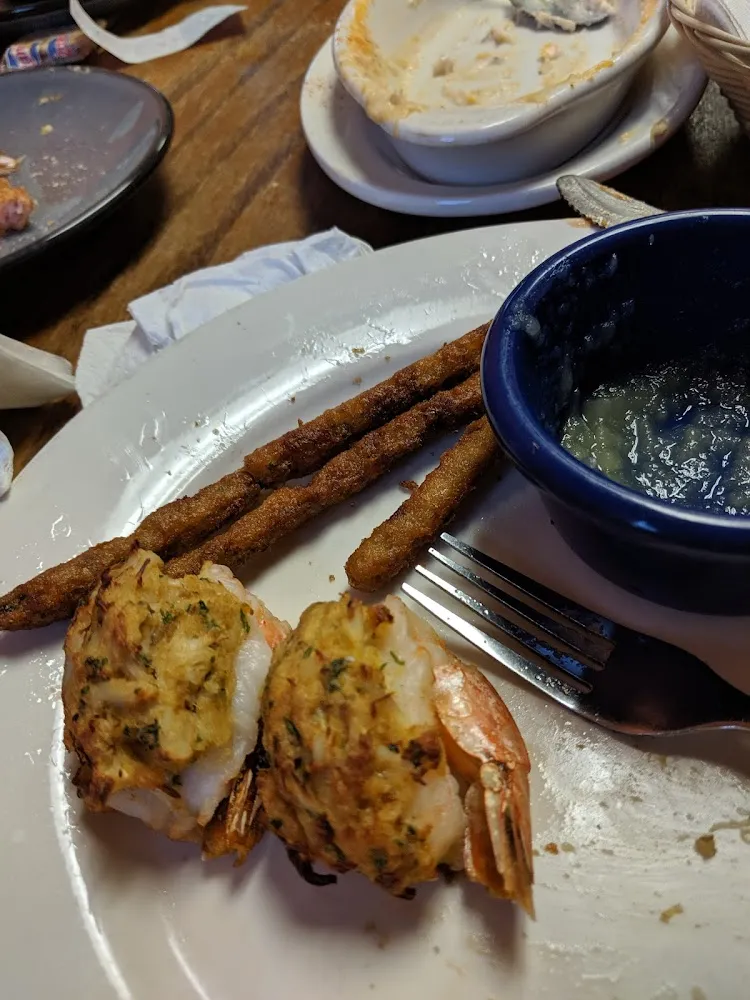 Stuffed Shrimp Deep Fried Asparagus
